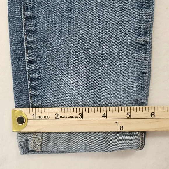 NYDJ Annabelle Skinny Boyfriend Jeans Size 6 Medium Wash Lift Tuck Stretch Denim - Picture 11 of 12